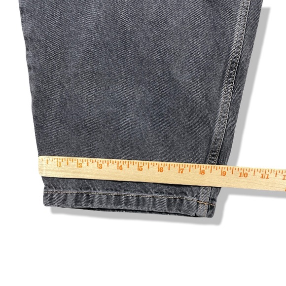 Topshop Baggy High Rise Denim Jeans Womens 28x29 Black Grunge Normcore Capsule - Picture 9 of 10